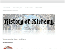 Tablet Screenshot of historyofalchemy.com